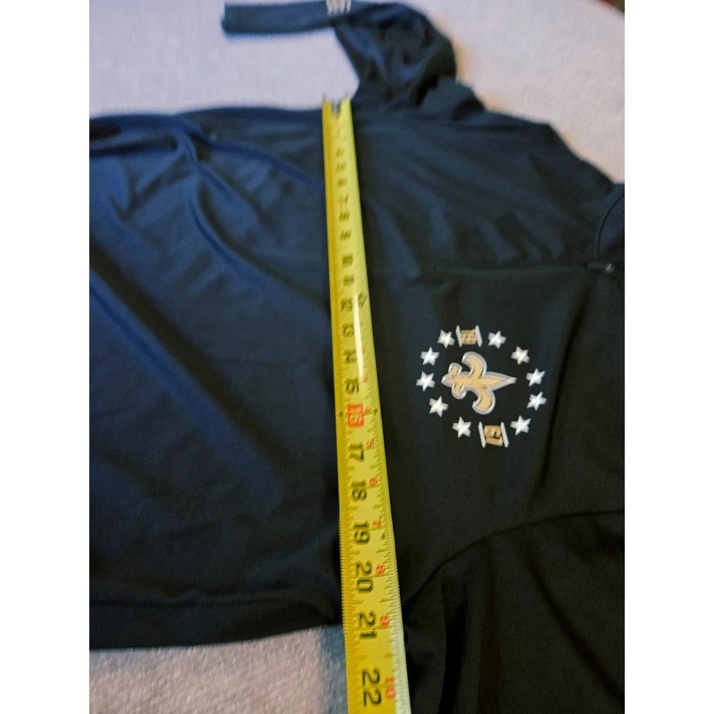 New Orleans Saints NFL Team Apparel Pullover Large Long Sleeve‎ 1/4 Zip